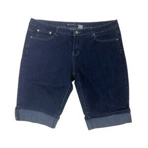 Shorts Low Rise Stretch Blue Wo's Size 18